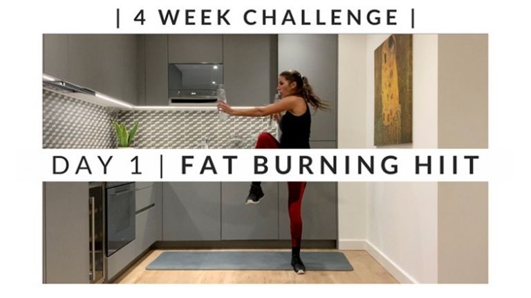 Home Workout Challenge for body and mind_ fat burning HIIT - week one, day one MAIN